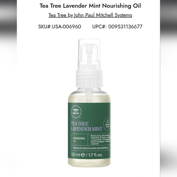 Paul Mitchell Tea Tree Lavender Mint Oil - Green - Picture 1 of 1